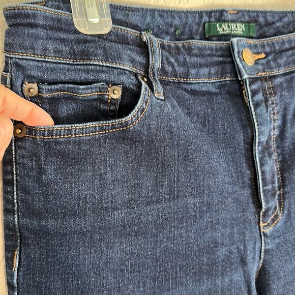 Ralph Lauren Blue Jeans Skinny Size 12 Classic Preppy Denim - Picture 3 of 7